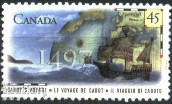 Клеймована марка пътувания на Кабот Кораб 1997 от Канада