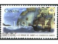 Клеймована марка пътувания на Кабот Кораб 1997 от Канада