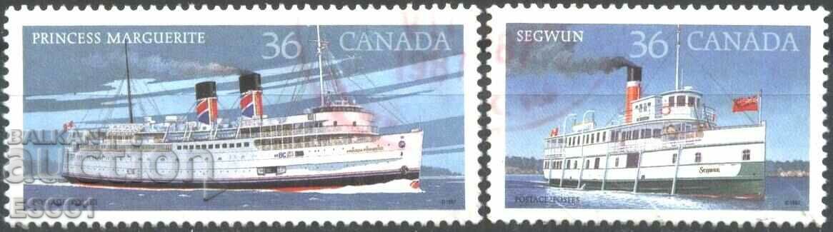 Stamped stamps Ships 1987 from Canada