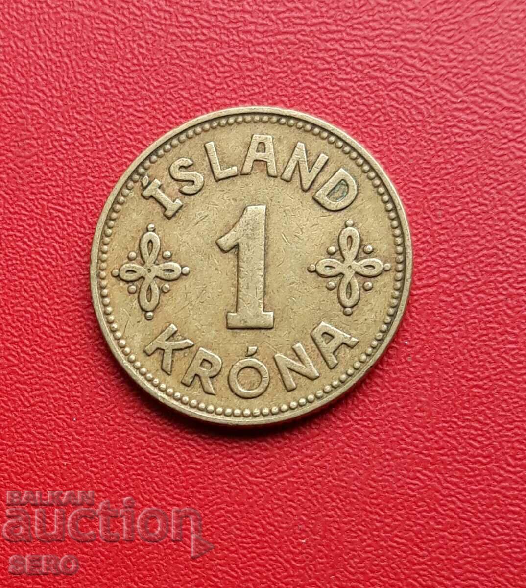 Исландия-1 крона 1940
