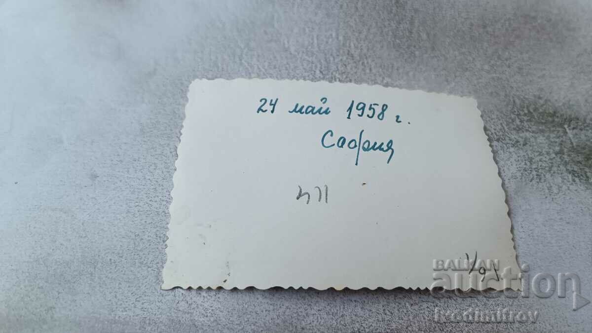 Photo Sofia Schoolgirls with ribbons Excellent at the event 1958 with price 2.15 BGN | € 1.10 Photo Sofia Schoolgirls with ribbons Excellent at the event 1958 with price 2.15 BGN | € 1.10