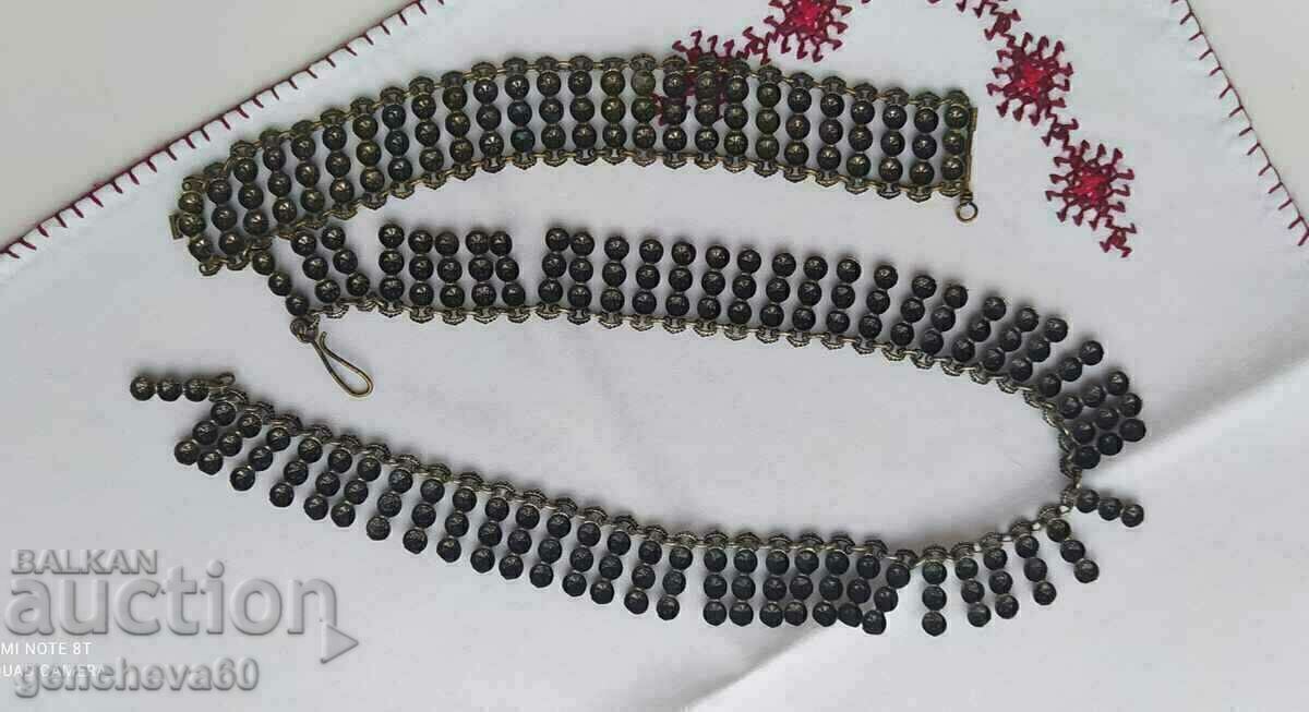 Revival-era brooch, necklace and bracelet/horo dance scarf - 5 Revival-era brooch, necklace and bracelet/horo dance scarf - 5