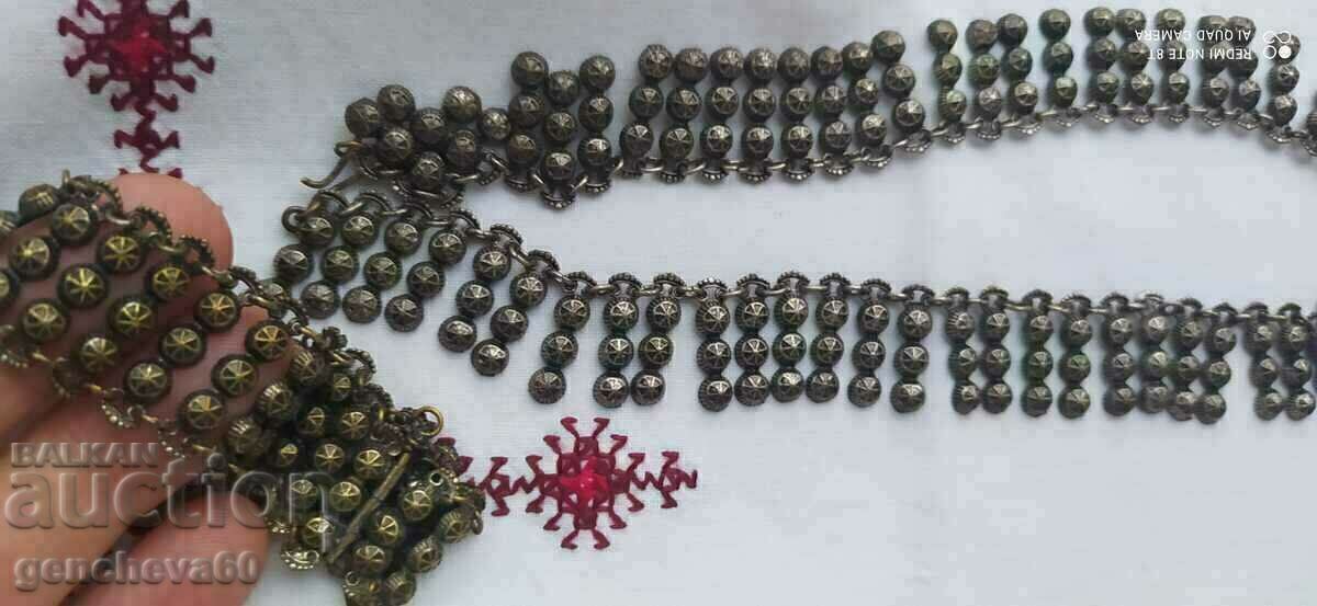 Revival-era brooch, necklace and bracelet/horo dance scarf - 7 Revival-era brooch, necklace and bracelet/horo dance scarf - 7