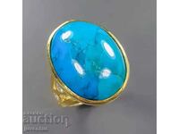 SILVER RING WITH TURQUOISE (ARIZONA, USA) 20 ct.