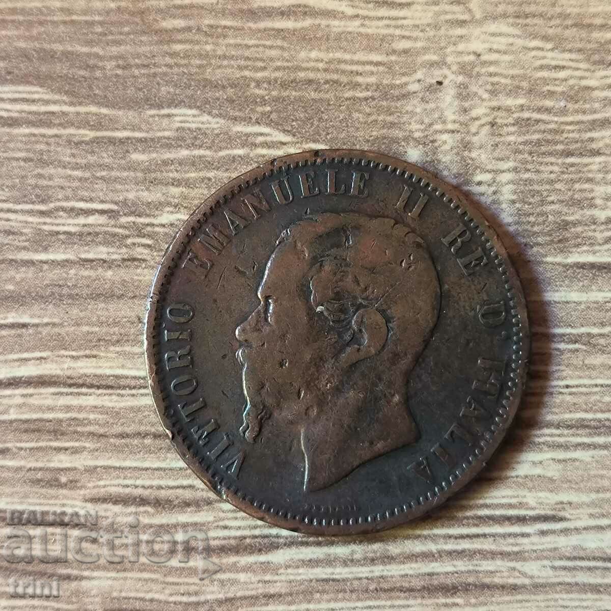 10 Centesimi 1866 Italy M - Milan with price 5.00 BGN | € 2.56 10 Centesimi 1866 Italy M - Milan with price 5.00 BGN | € 2.56