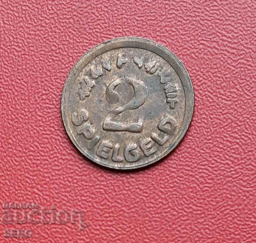 Germany-token-2 pfennig