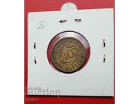 Germania-10 Pfennig 1925 E-Muldenhüten