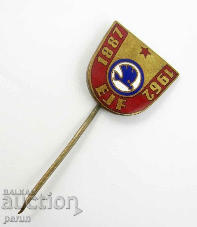 Auction ŠKODA CARS-ANNIVERSARY BADGE-75 YEARS-1962 Auction ŠKODA CARS-ANNIVERSARY BADGE-75 YEARS-1962