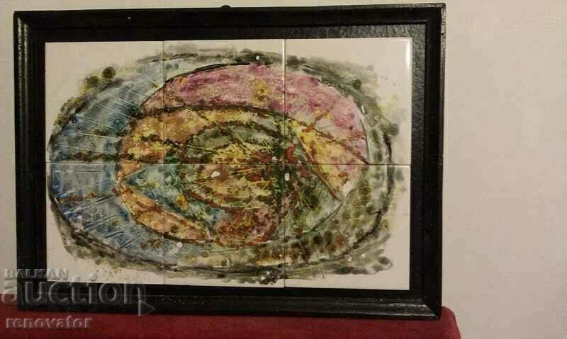 Δημοπρασία Δύο πίνακες σε πλακάκια από τερακότα Δημοπρασία Δύο πίνακες σε πλακάκια από τερακότα