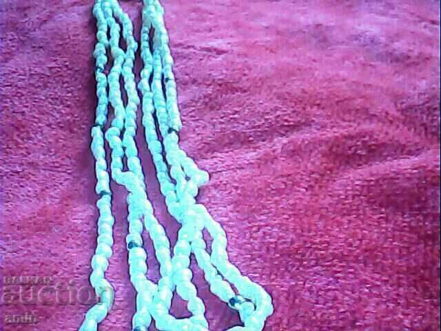 old beautiful necklace of 3 rows of pearls with price 40.00 BGN | € 20.45