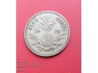 Bahamas-5 cents 1973-small circulation 21 pcs.