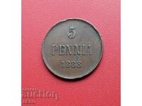Russia/for Finland/ 5 pence 1888