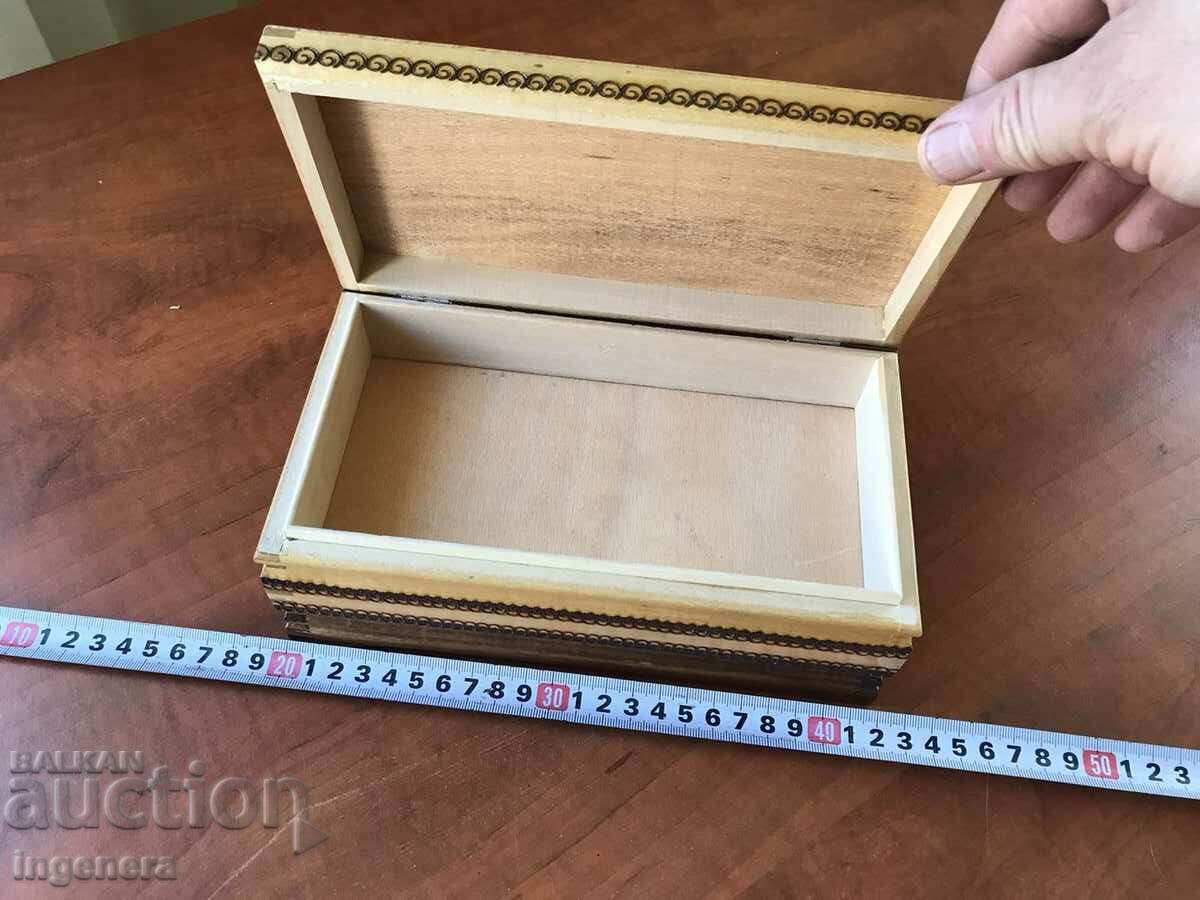 Auction BOX WOOD PYROGRAPH DRAWING ANTIQUE FROM SOCA MOSTRA Auction BOX WOOD PYROGRAPH DRAWING ANTIQUE FROM SOCA MOSTRA