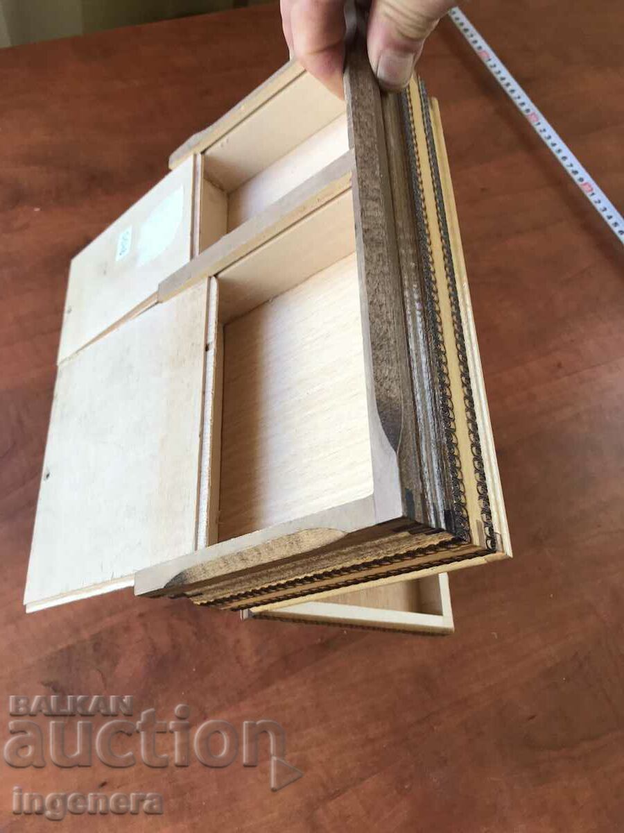 BOX WOOD PYROGRAPH DRAWING ANTIQUE FROM SOCA MOSTRA - 6 BOX WOOD PYROGRAPH DRAWING ANTIQUE FROM SOCA MOSTRA - 6