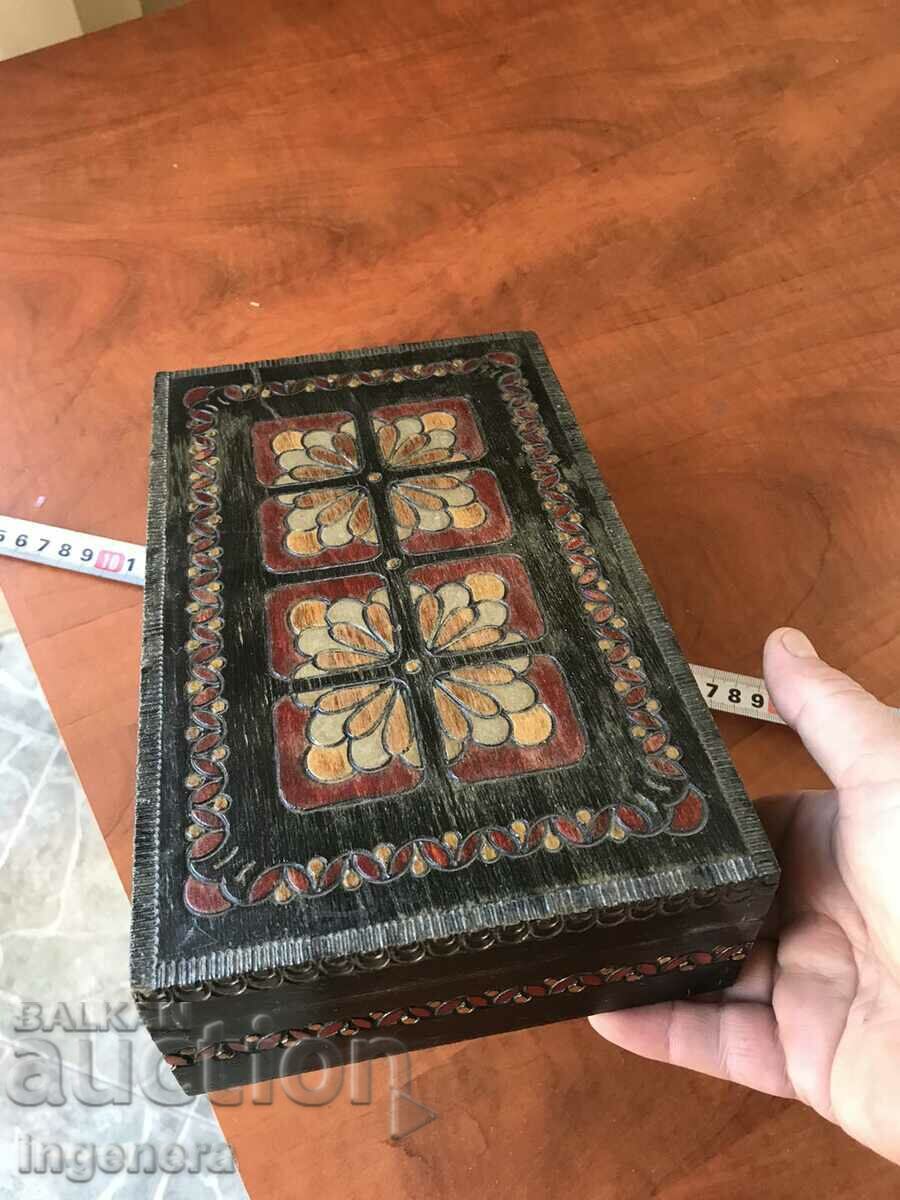 BOX WOOD PYROGRAPH DRAWING ANTIQUE FROM SOCA MOSTRA - 5 BOX WOOD PYROGRAPH DRAWING ANTIQUE FROM SOCA MOSTRA - 5