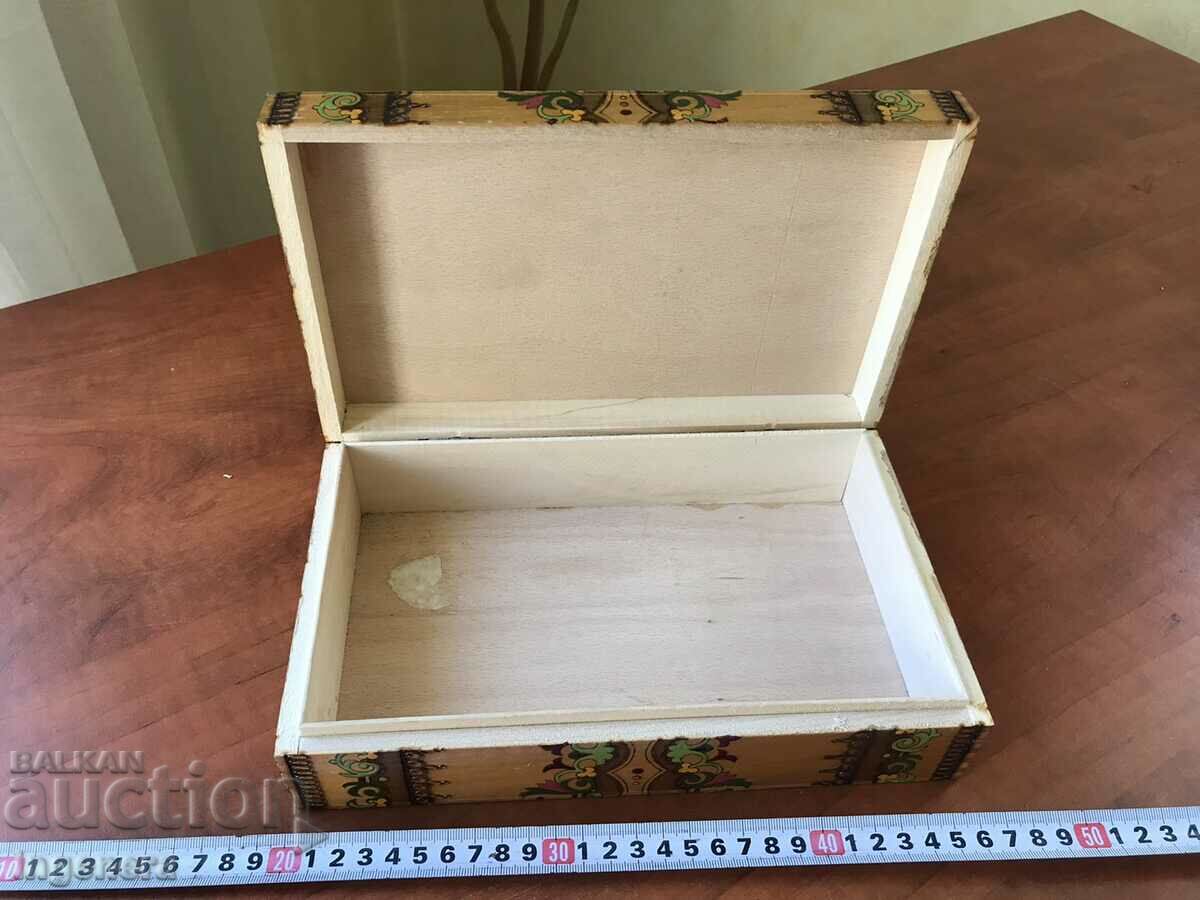 Auction BOX WOOD PYROGRAPH DRAWING ANTIQUE FROM SOCA MOSTRA Auction BOX WOOD PYROGRAPH DRAWING ANTIQUE FROM SOCA MOSTRA