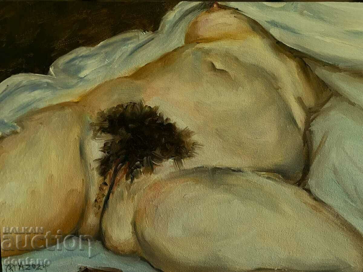 For connoisseurs - Painting by Gustave_Courbet Origin_of_the_world