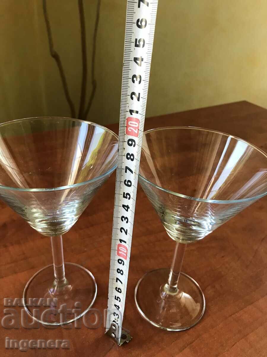 GLASS GLASS GLASS FOR COCKTAILS-2 PCS. UNUSED! with price 8.00 BGN | € 4.09 GLASS GLASS GLASS FOR COCKTAILS-2 PCS. UNUSED! with price 8.00 BGN | € 4.09