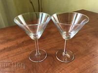 GLASS GLASS GLASS FOR COCKTAILS-2 PCS. UNUSED!
