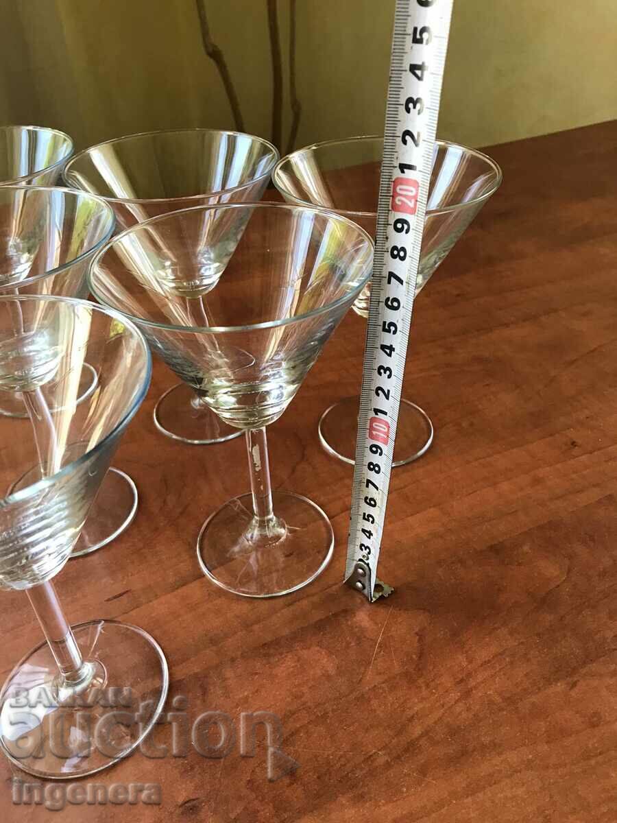 GLASS GLASS FOR COCKTAILS-6 PCS SET UNUSED! with price 22.00 BGN | € 11.25 GLASS GLASS FOR COCKTAILS-6 PCS SET UNUSED! with price 22.00 BGN | € 11.25