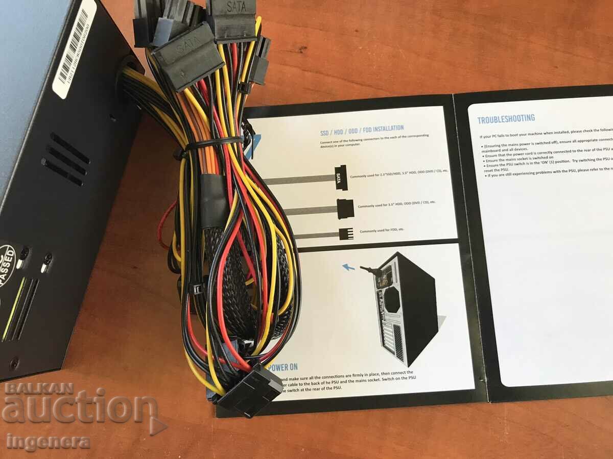 Delivery of 500W BUILDER COMPUTER POWER SUPPLY- NEW Delivery of 500W BUILDER COMPUTER POWER SUPPLY- NEW