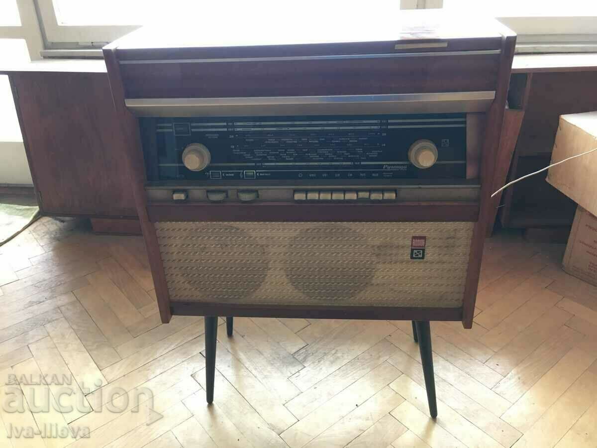 Funcționează Vintage Rigonda Radio Fonograf pentru colecționari