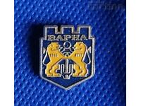 Metal retro badge - Varna & coat of arms