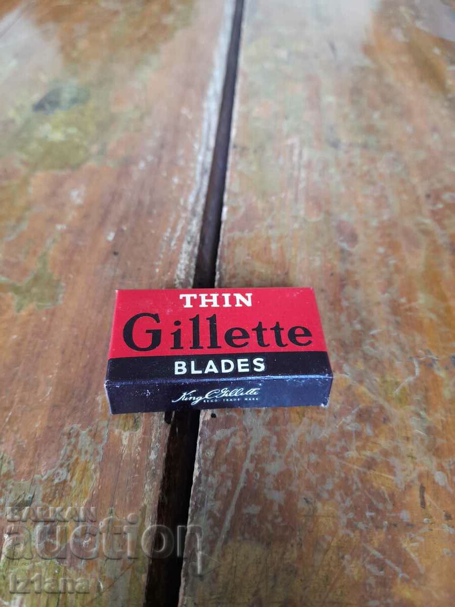 Old Gillette Thin razor blades