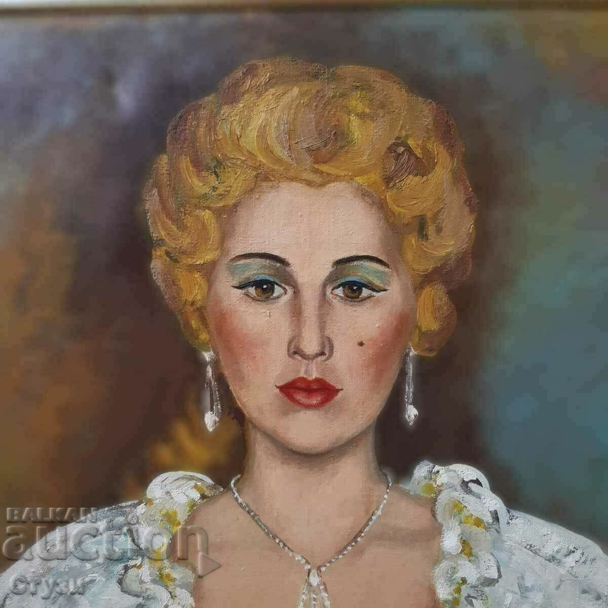 Δημοπρασία Πορτρέτο της Gena Dimitrova by D. Mushanova, λάδι, 70,5 x 56,5 εκ. Δημοπρασία Πορτρέτο της Gena Dimitrova by D. Mushanova, λάδι, 70,5 x 56,5 εκ.