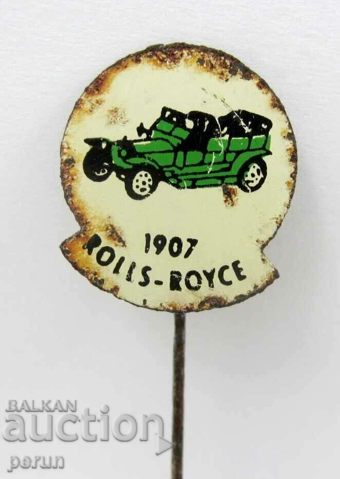 Mașini de epocă-Rolls-Royce 1907-Rolls Royce-Insigna veche