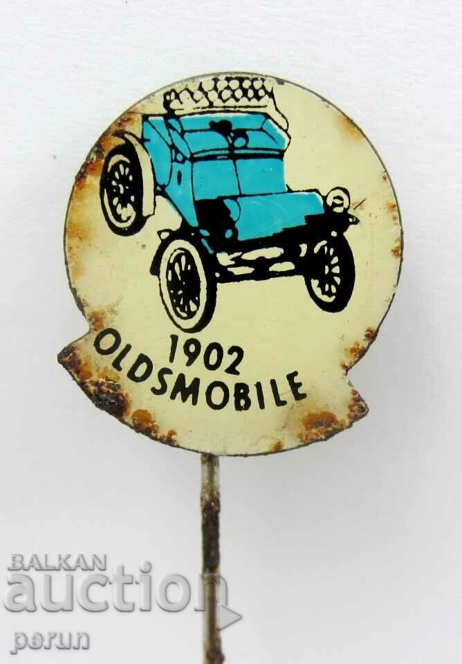 Mașini de epocă-OLDSMOBILE 1902-Insignă veche