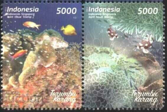 Pure Stamps Fauna Sea Life 2017 from Indonesia