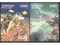 Чисти марки Фауна Морски  живот 2017 от Индонезия