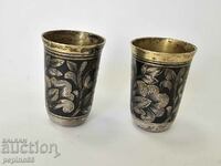 Cupe rusești din argint cu aurire și Niello