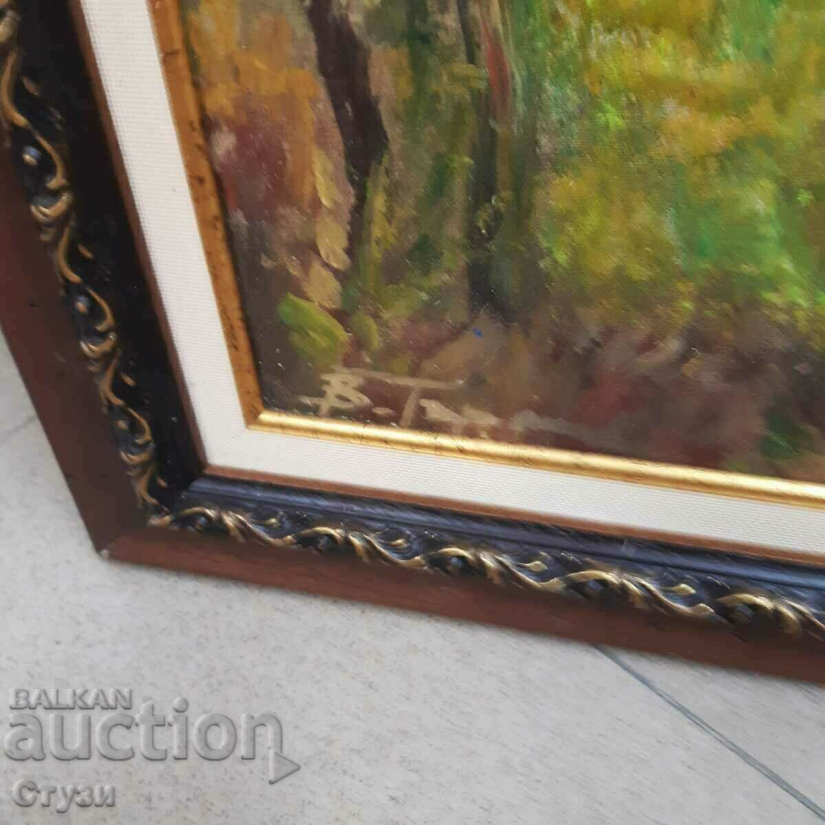 Πίνακας "Αγροτικό τοπίο", V. Todorov, λάδι, 70,5 x 56,5 εκ. με τιμή 350.00 BGN | € 178.95 Πίνακας "Αγροτικό τοπίο", V. Todorov, λάδι, 70,5 x 56,5 εκ. με τιμή 350.00 BGN | € 178.95