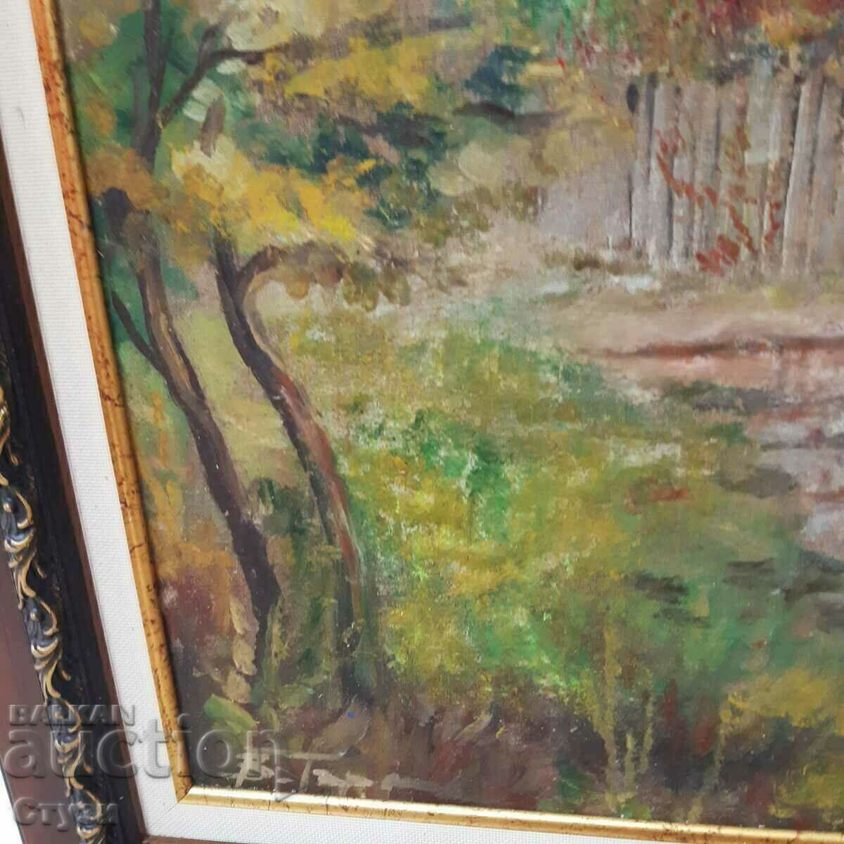 Πίνακας "Αγροτικό τοπίο", V. Todorov, λάδι, 70,5 x 56,5 εκ. - 5 Πίνακας "Αγροτικό τοπίο", V. Todorov, λάδι, 70,5 x 56,5 εκ. - 5