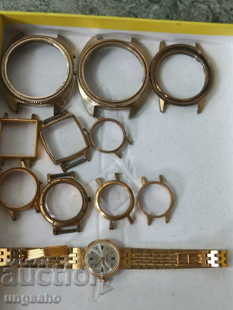Carcase aurite de ceasuri rusești.