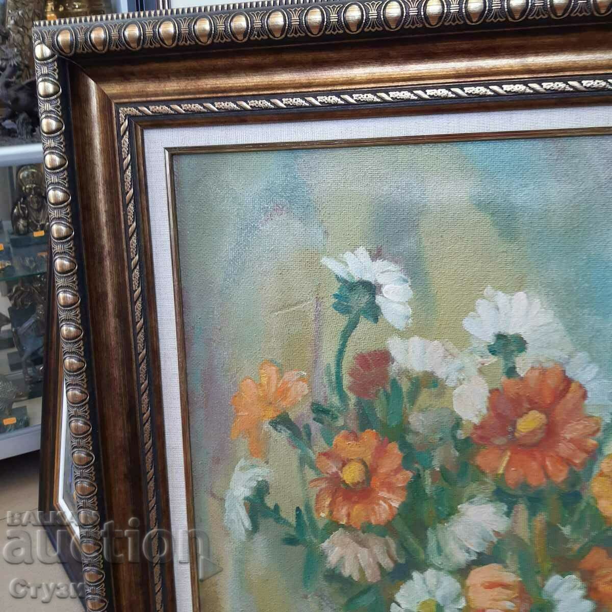 Still life - Prof. Boris Dankov (1906-1997), oil, 63x49 cm - 5