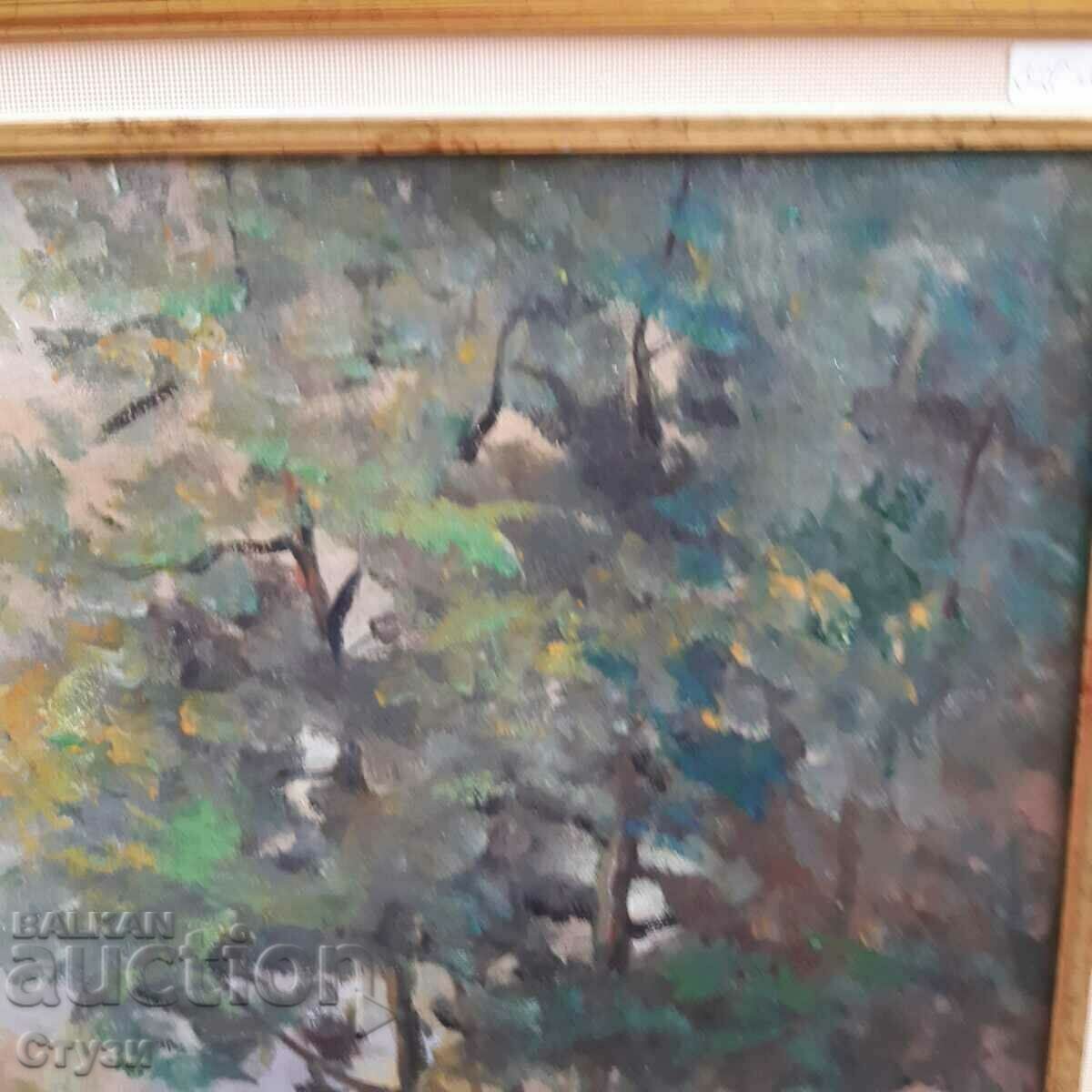 Аукцион Картина "Пейзаж" , автор С.Иванов ,масло, 40х55 см