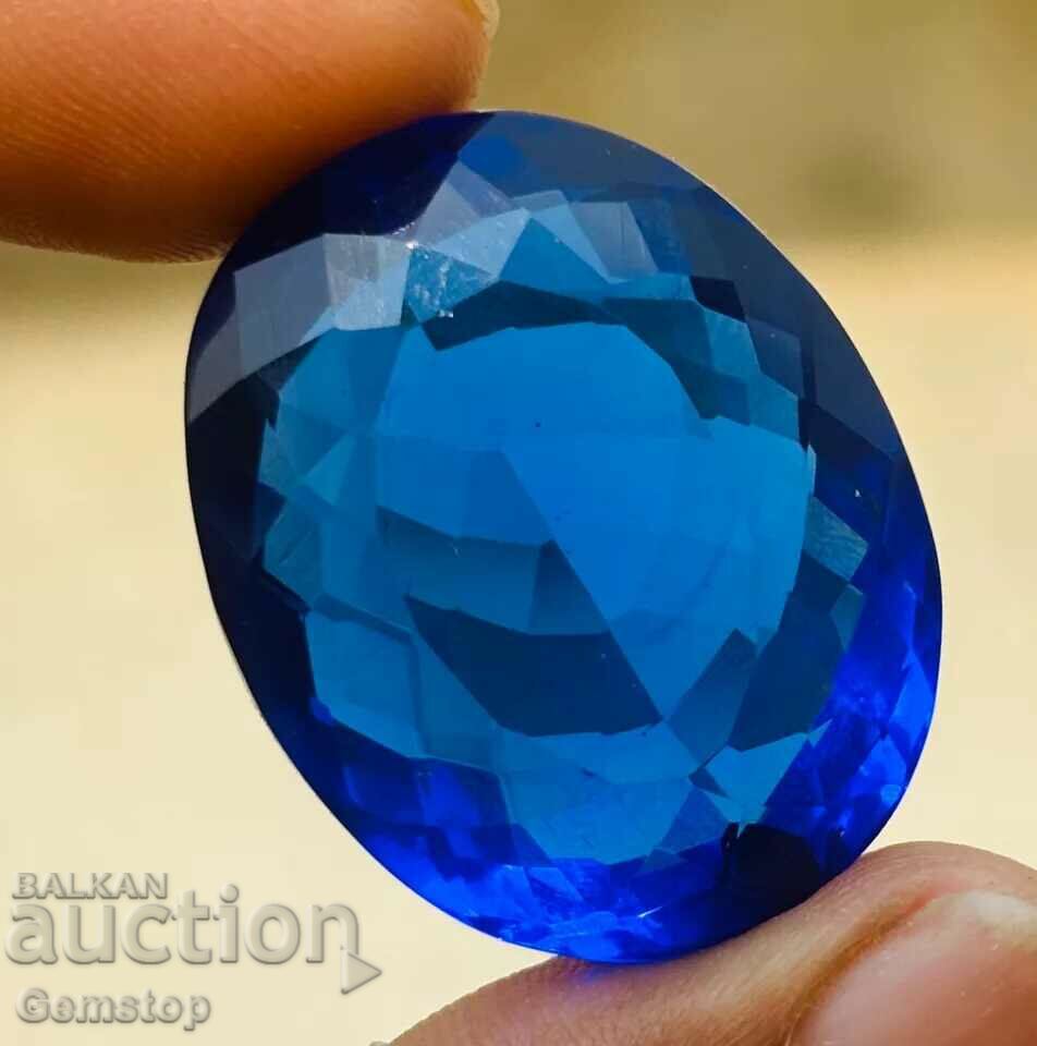 BZC! 39.40 ct natural tanzanite oval cert.OMGTL from 1st!