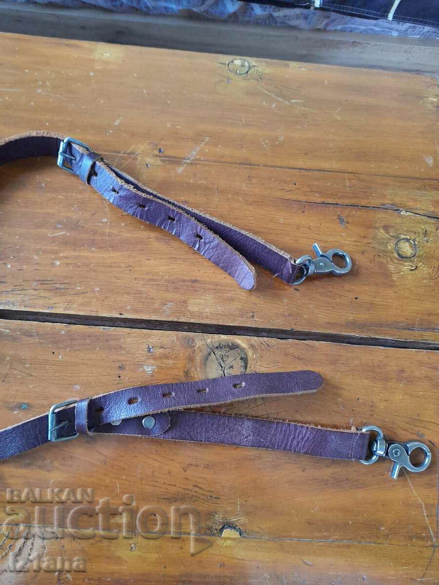 Delivery of Old leather suspenders, strap Delivery of Old leather suspenders, strap