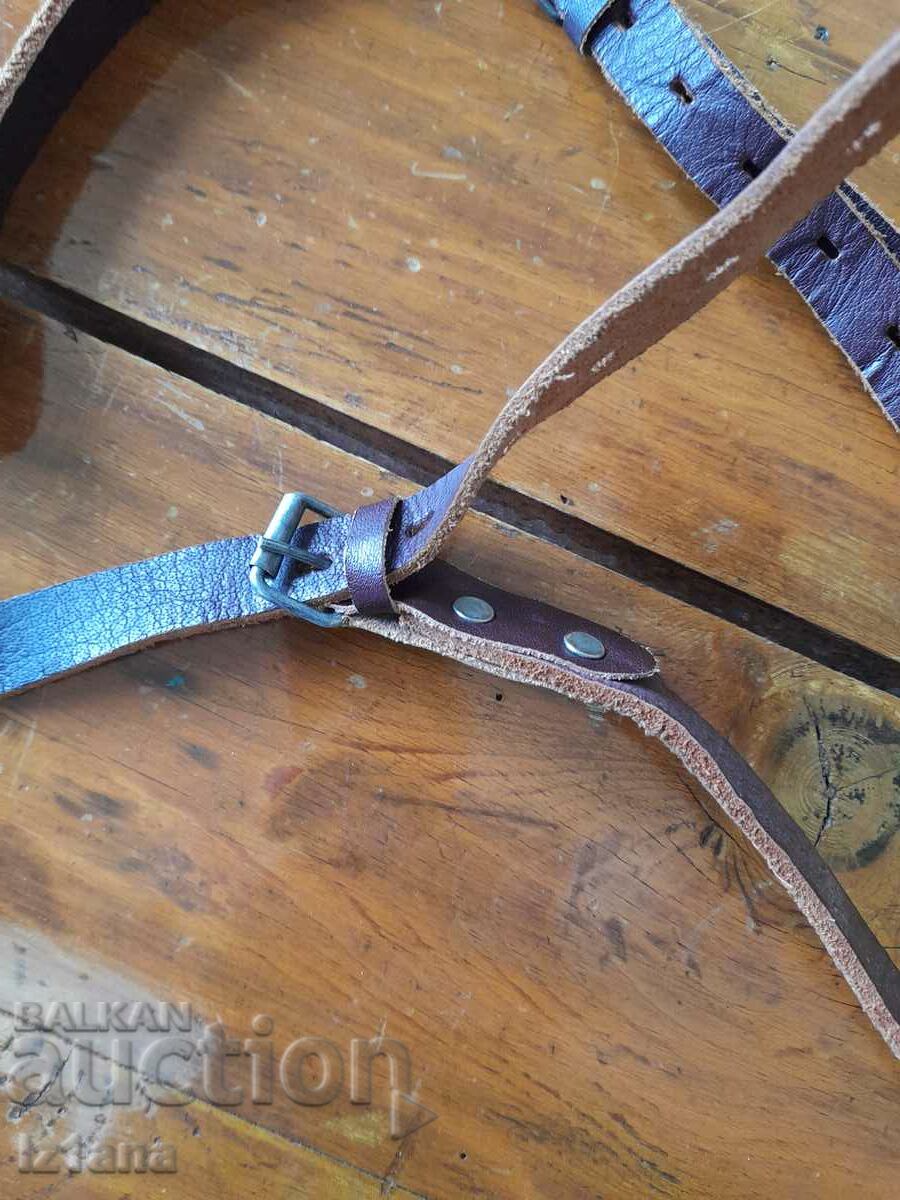 Old leather suspenders, strap - 5 Old leather suspenders, strap - 5