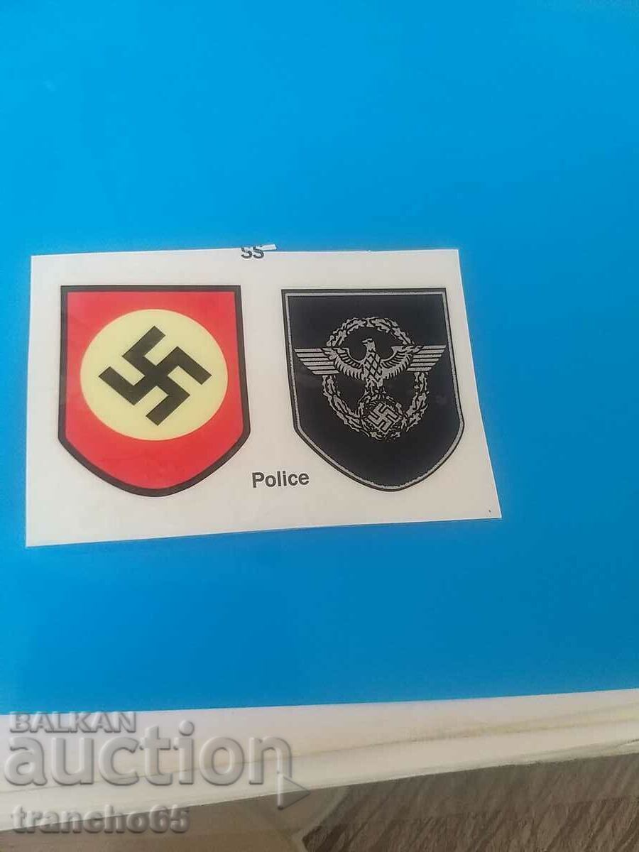 Γερμανικό αυτοκόλλητο κράνους.