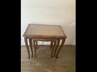 Beautiful rattan wooden tables 3 in 1 !!!!