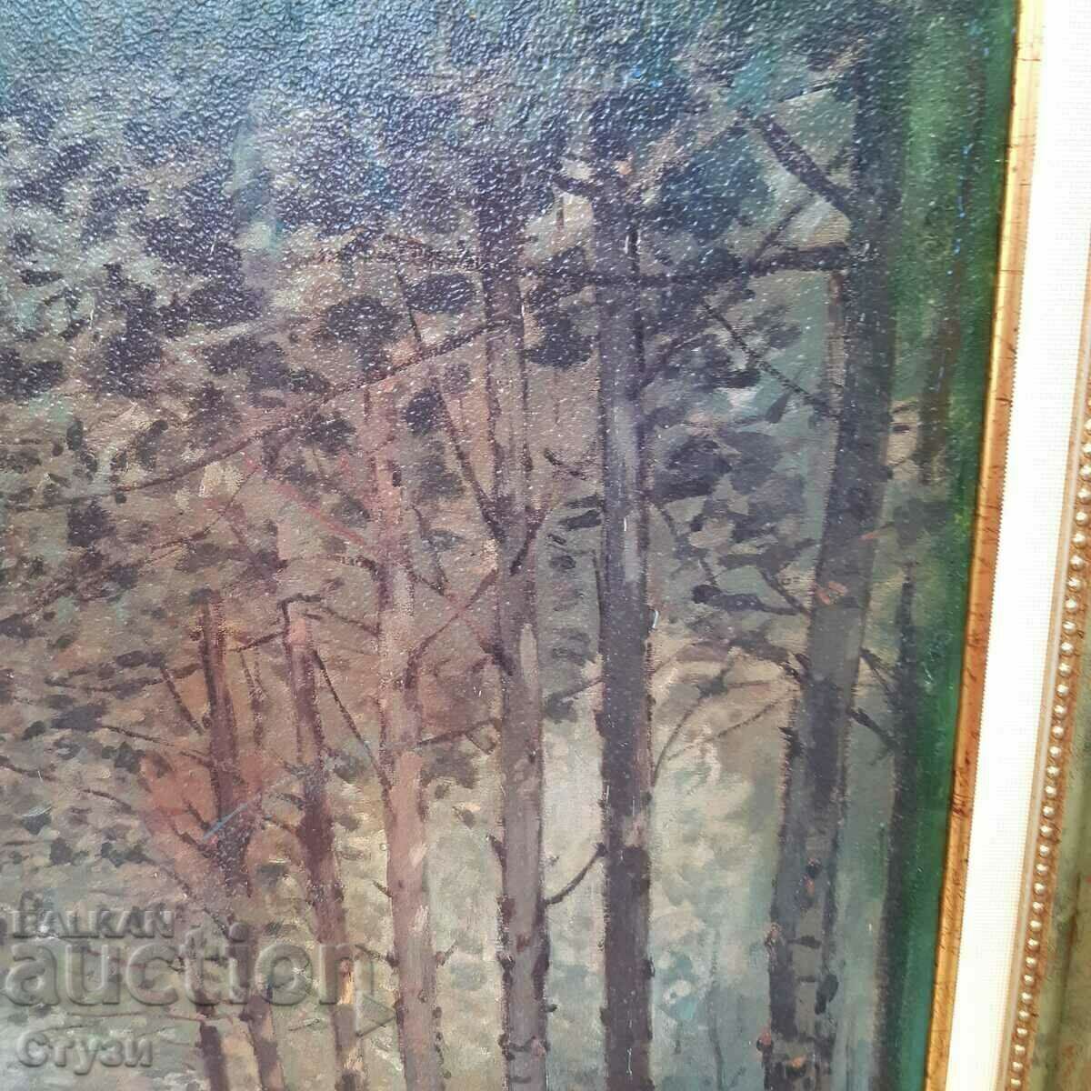 Licitație Reproducere în ulei a unui tablou de Alfred Sisley, 47x52 cm