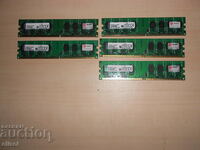 502.Ram DDR2 800 MHz,PC2-6400,2Gb,Kingston. Κιτ 5 τεμαχίων. ΝΕΟΣ