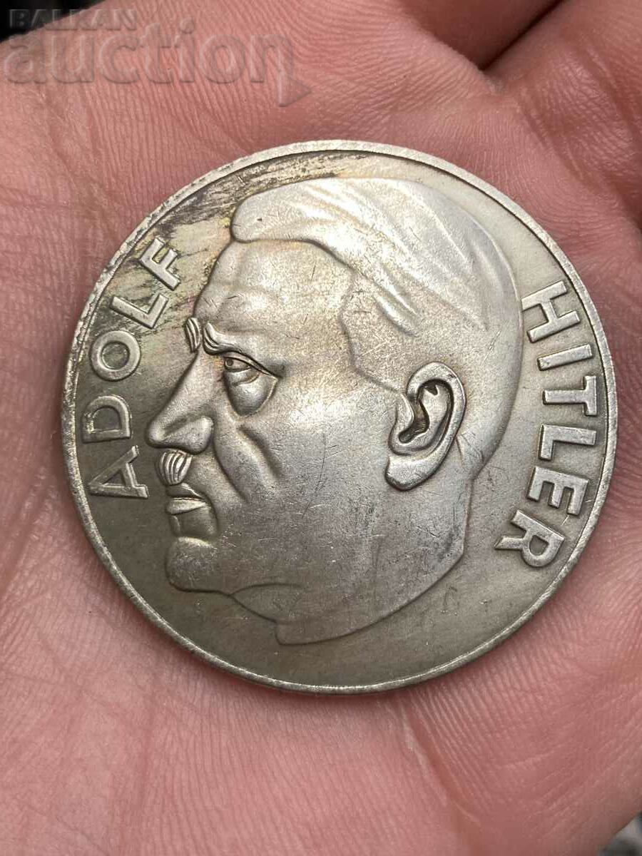 Placă cu monede naziste Hitler