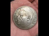 Placă cu monede naziste Hitler