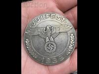 Nazi Coin Plaque SS