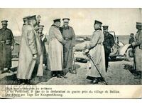 Card „Balk. war – Regele la declararea de război”.